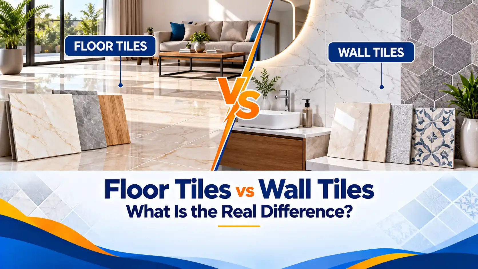 Floor Tiles vs Wall Tiles: What Is the Real Difference?